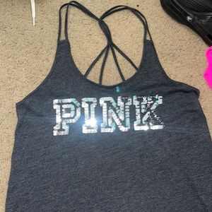 Pink tank cute back